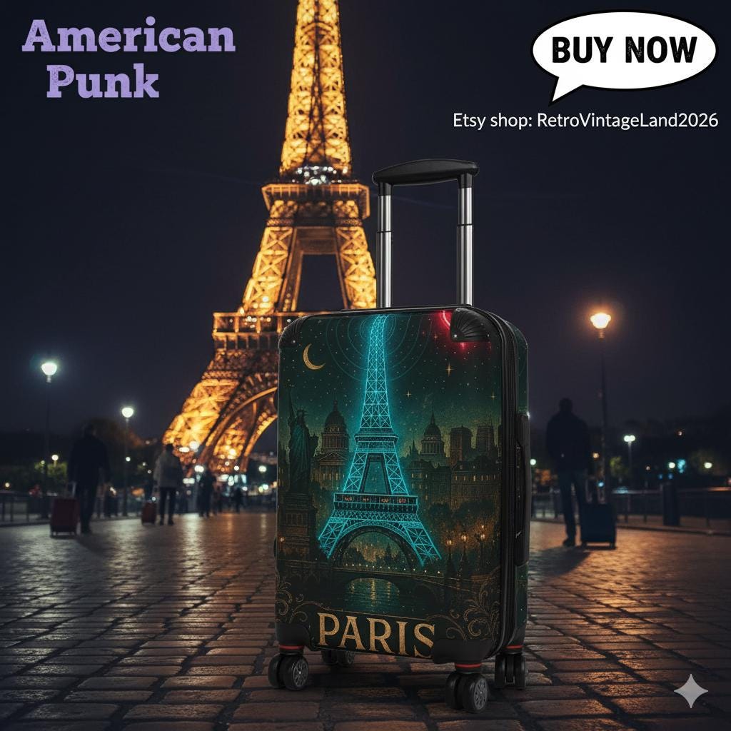 Eiffel Tower Suitcase: Parisian Travel Luggage for Adventure