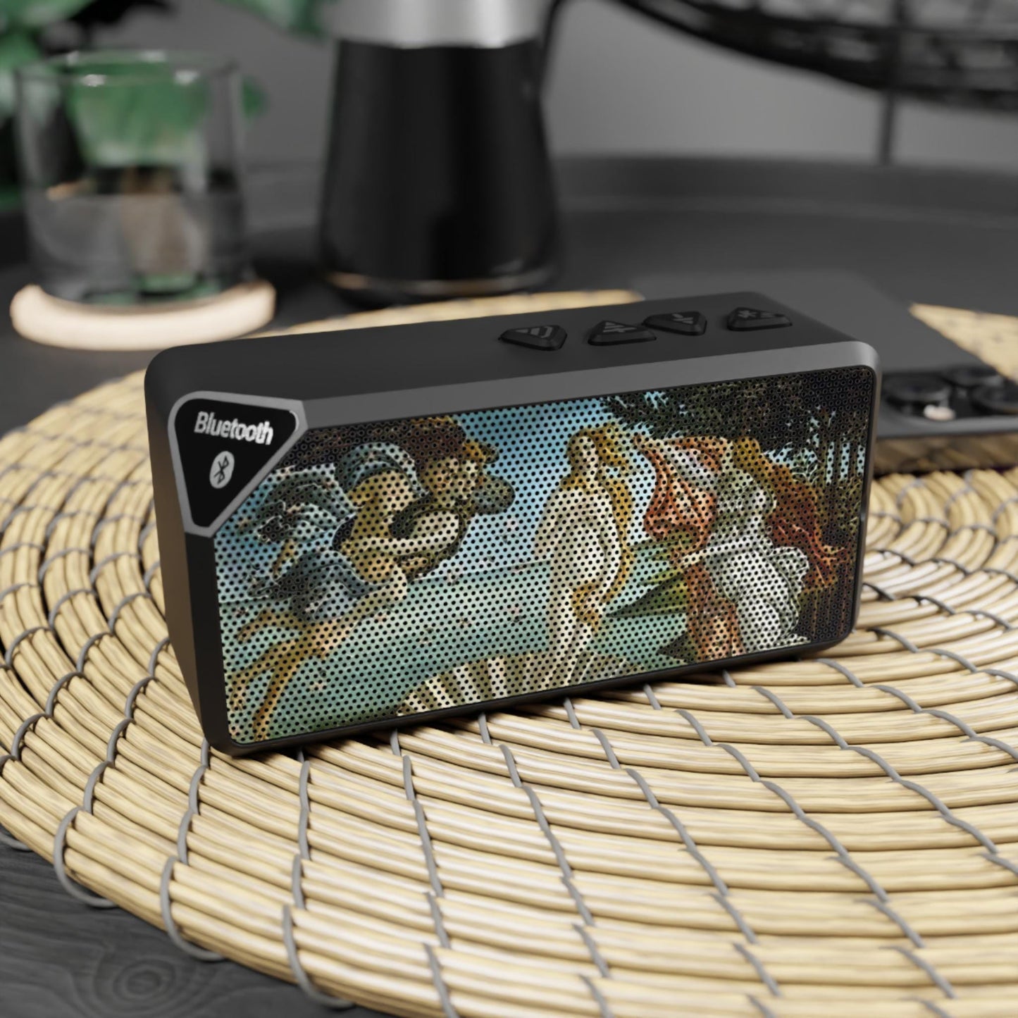 Artistic Bluetooth Speaker: Vintage Art Design, Wireless Music